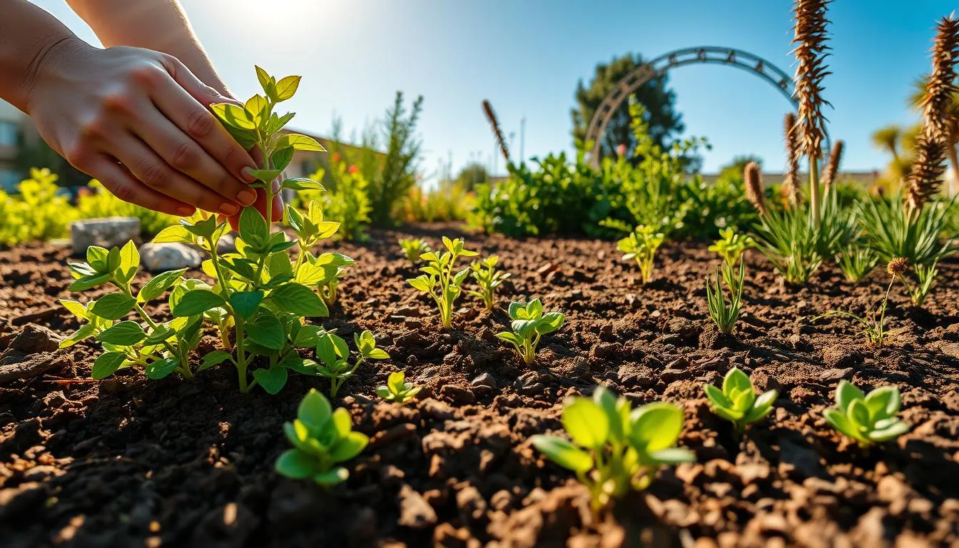 planting sun soil