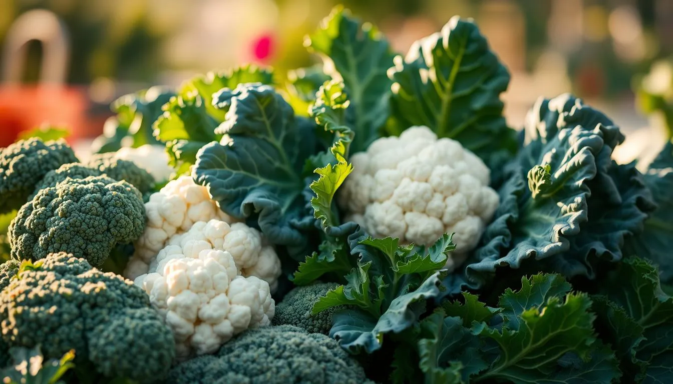 broccoli cauliflower kale